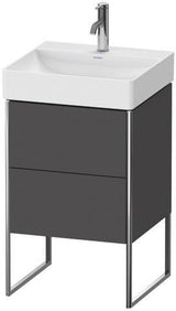 Duravit XSquare Waschtischunterbau 731x484x460 mm, 2 Auszüge, weiß matt, bodenstehend