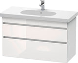 DURAVIT DuraStyle Waschtischunterbau 1000 mm wandhängend, 2 Schubkästen, weiß matt