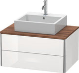Duravit XSquare Waschtischunterbau 800 mm, 2 Schubkästen, s-matt, Eiche Ahorn