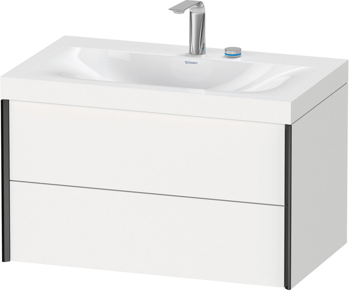DURAVIT XViu c-bonded Waschtischset wandhängend 800x480x503mm mit 2 Schubkästen, Push-Open und Soft-Close