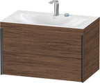 Nussbaum / m.Viu,2Schk.,503x800x480mm 2Hl,schwarz m./nussbaum dunkel,Rahmen C / nussbaum dunkel