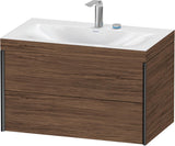 DURAVIT XViu c-bonded Waschtischset wandhängend 800x480x503mm mit 2 Schubkästen, Push-Open und Soft-Close