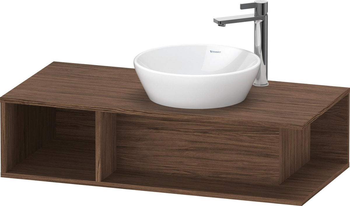 DURAVIT D-Neo Waschtischunterbau wandhängend 800 mm betongrau matt, Becken rechts, 1 offenes Fach