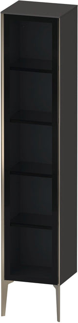 DURAVIT XViu Hochschrank 400 mm, 1 Tür, Parsolglas grau, Tip-On, wandhängend