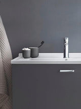 DURAVIT Möbelwaschtisch Starck 3 850 mm mit Überlauf, 1 Hahnloch, weiß – Wandhängend