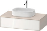 Duravit Zencha Konsolen-Waschtischunterbau 1000 mm Eiche Anthrazit mit 1 Auszug