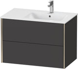 DURAVIT XViu Waschtischunterbau wandhängend 810 mm, 2 Schubkästen, weiß matt