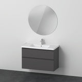 Duravit D-Neo Möbel-Set wandhängend 1000x480mm mit Waschtisch, Unterbau, Spiegel – Graphit
