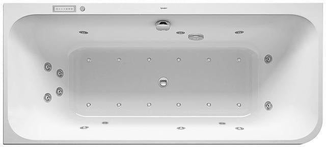 DURAVIT Happy D.2 Eckwhirlwanne 1800x800 mm links, Air-System, 2-Sitzer, weiß