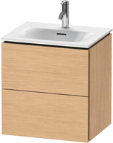 DURAVIT L-Cube Waschtischunterbau 520 mm weiß matt – 2 Schubkästen, wandhängend