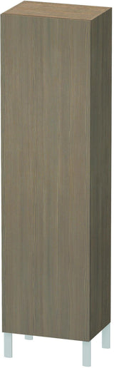 Duravit L-Cube Hochschrank 1760 mm, 1 Tür links, Amerikanisch Nussbaum – Wandhängend, Soft-Close