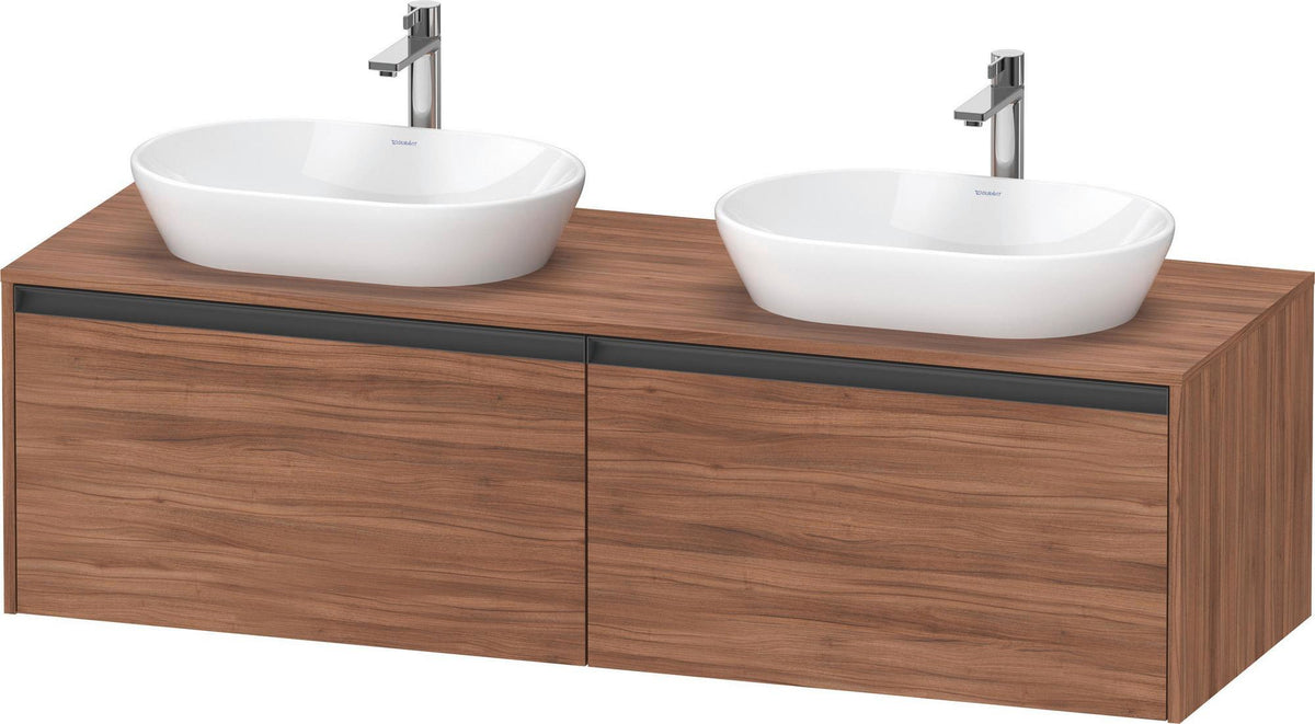 DURAVIT Ketho.2 Waschtischunterbau 1600 mm betongrau matt mit 2 Auszügen