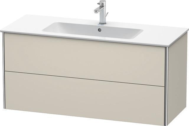 Duravit XSquare Waschtischunterbau 1210 mm mit 2 Schubkästen, s-matt, für ME by Starck