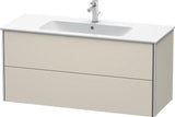 Duravit XSquare Waschtischunterbau 1210 mm mit 2 Schubkästen, s-matt, für ME by Starck