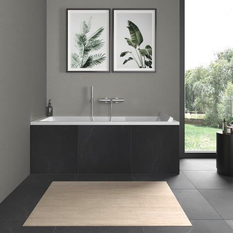 DURAVIT Starck Einbau-Badewanne 1600x700 mm Weiß mit Überlauf und 1 Rückenschräge