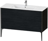 DURAVIT XViu Waschtischunterbau bodenstehend 1210 mm, 2 Auszüge, champagner matt/weiß matt