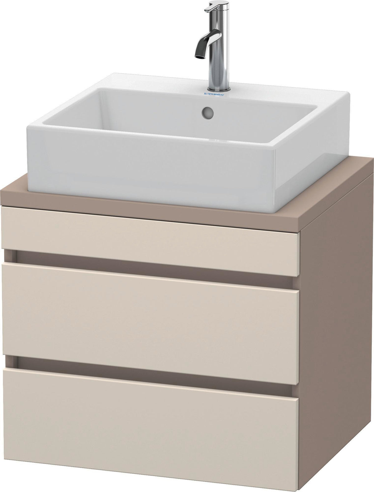 DURAVIT DuraStyle Konsolenunterschrank 600 mm betongrau matt mit 2 Schubkästen und Soft-Close