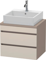 DURAVIT DuraStyle Konsolenunterschrank 600 mm betongrau matt mit 2 Schubkästen und Soft-Close