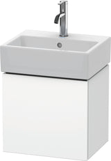 Duravit L-Cube Waschtischunterbau 434 mm weiß matt, 1 Tür links, wandhängend