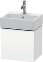 Duravit L-Cube Waschtischunterbau 434 mm weiß matt, 1 Tür links, wandhängend