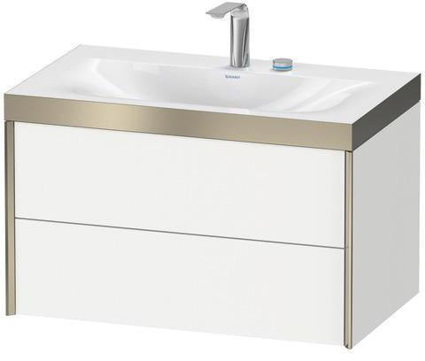 Duravit Möbelwaschtischset XVIU 800x480mm Chaos mit Unterbau wandhängend und Keramikwaschtisch Viu