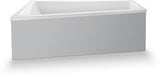 Duravit No.1 Badewanne 1500x800 mm Trapezform mit 1 Rückenschräge Weiß Einbauwanne
