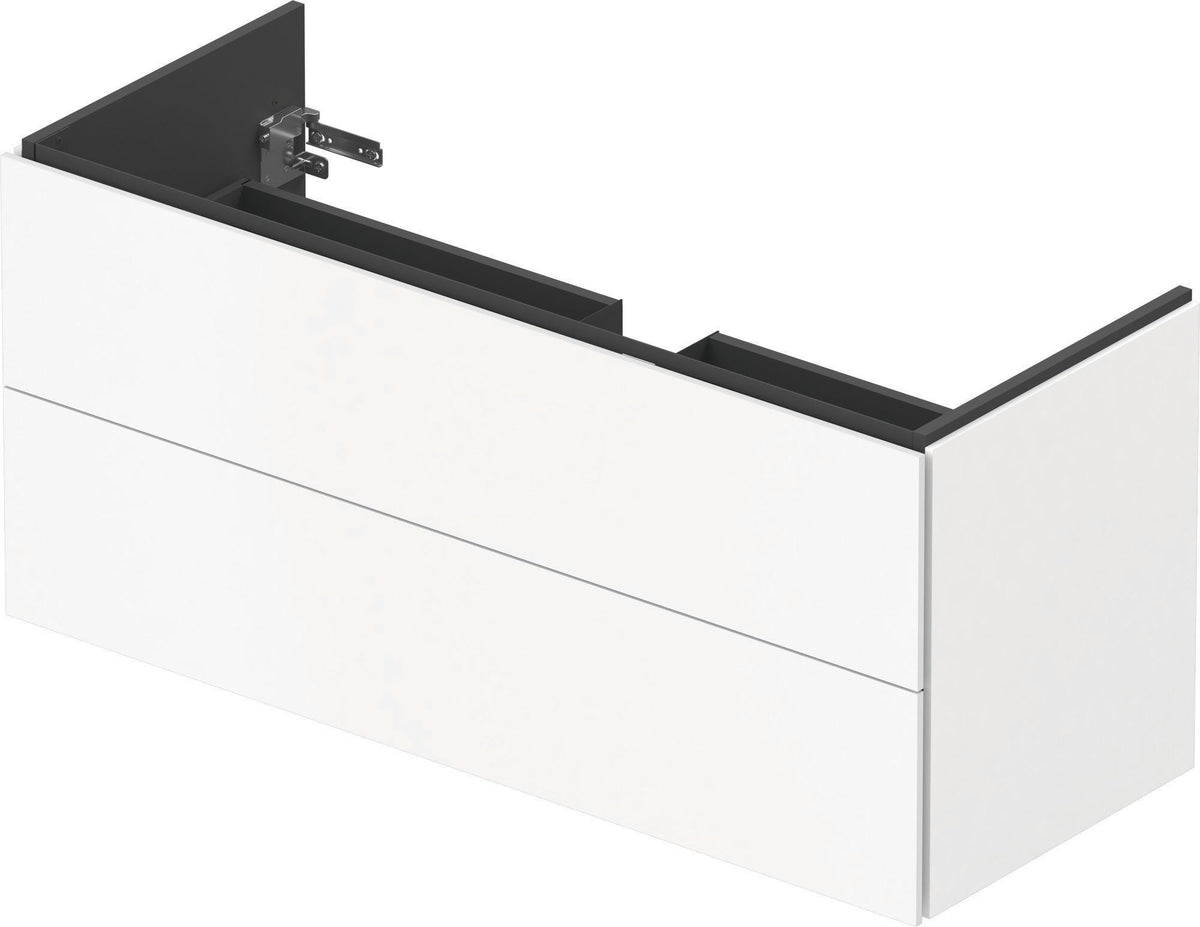 Duravit L-Cube Waschtischunterbau 1220 mm taupe matt mit 2 Schubkästen und Tip-On-Technik