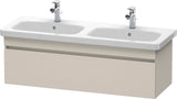 Duravit DuraStyle Waschtischunterbau 1230 mm betongrau matt – wandhängend, 1 Auszug, Soft-Close