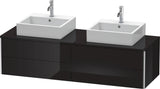 Duravit XSquare Waschtischunterbau 1600 mm betongrau matt, 4 Schubkästen, wandhängend