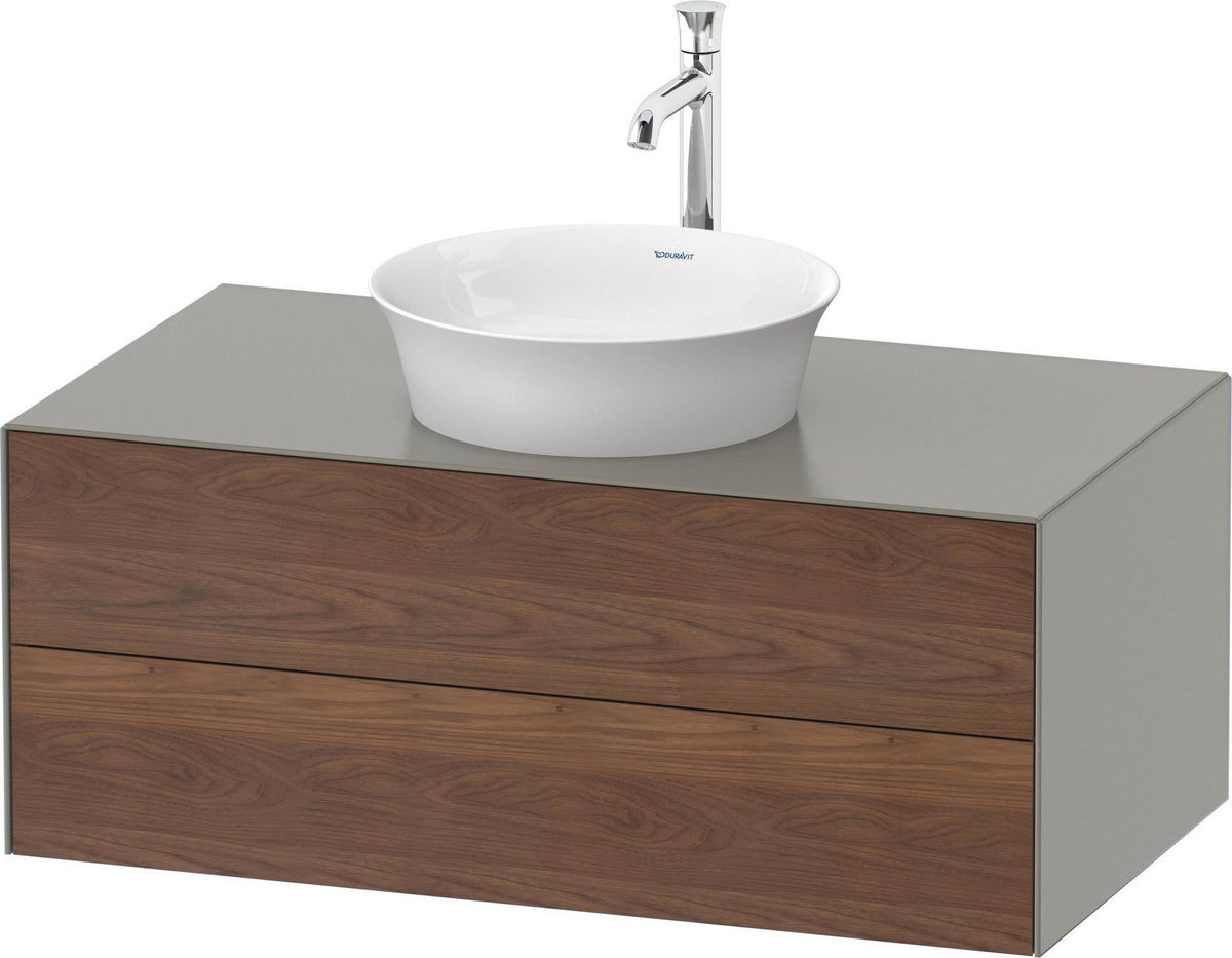DURAVIT White Tulip Waschtischunterbau wandhängend 1000 mm, 2 Schubkästen, Weiß Seidenmatt