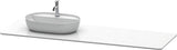 DURAVIT Luv Quarzsteinkonsole 1783 mm weiß struktur mit 1 Ausschnitt links