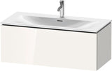 DURAVIT L-Cube Waschtischunterbau wandhängend 1020 mm weiß matt mit Tip-On Technik