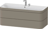 Duravit Happy D.2 c-bonded Waschtischset 1175 mm wandhängend mit 2 Schubkästen und Tip-on Technik