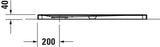 DURAVIT Tempano Duschwanne 800x800x40 mm Weiß – Quadratisch, flächenbündig, Sanitäracryl