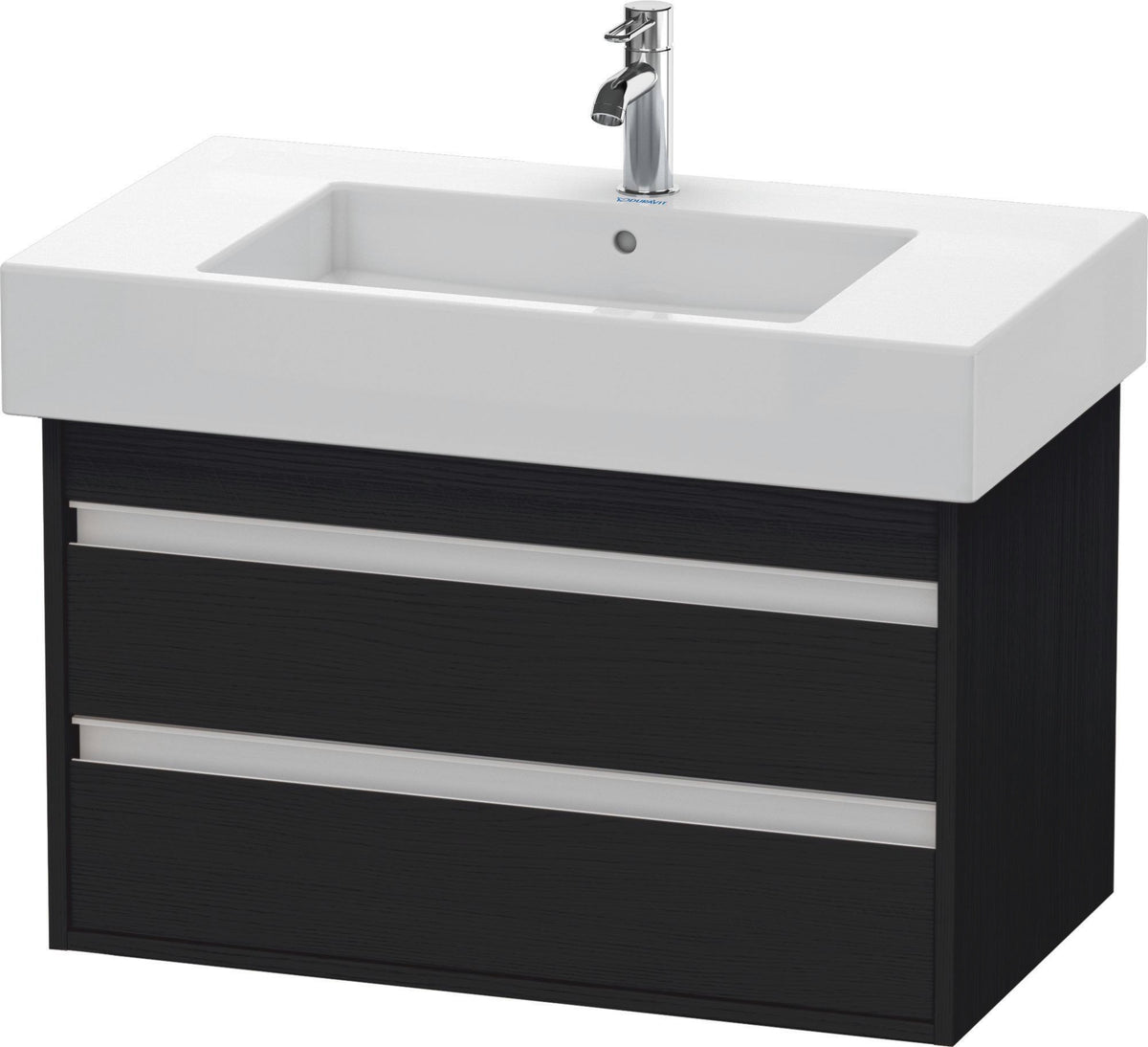 DURAVIT Ketho Waschtischunterbau wandhängend 800 mm basalt matt mit 2 Schubkästen
