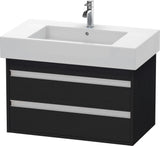DURAVIT Ketho Waschtischunterbau wandhängend 800 mm basalt matt mit 2 Schubkästen