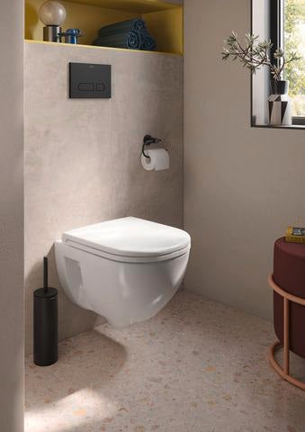 DURAVIT D-Code WC-Sitz mit Absenkautomatik, abnehmbar, Weiß – 433x374x41 mm