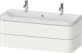 Duravit Waschtischset Happy D.2 Plus 1175x490mm Taupe Supermatt mit Hahnloch