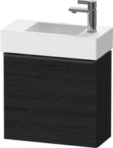 DURAVIT D-Neo Waschtischunterbau 484 mm betongrau matt mit Tür rechts und Bronze-Griff