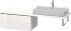 2 Schubkästen / weiß / US für Konsole L-Cube 400x820x548mm 2 Schubkästen, Weiß Hochglanz