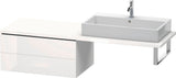 Duravit L-Cube Unterschrank für Konsole 820 mm, 2 Schubkästen, Weiß Matt