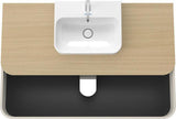 Duravit Waschtischunterbau Happy D.2 Plus 1300 mm taupe supermatt mit Tip-On-Technik