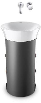 DURAVIT White Tulip Waschtischunterbau bodenstehend 410 mm weiß seidenmatt von Philippe Starck