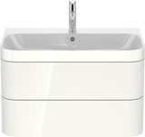 Duravit Waschtischset Happy D.2 Plus 2 Schubkästen 775x490 mm taupe supermatt