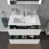 DURAVIT L-Cube Waschtischunterbau 820 mm weiß matt mit 2 Schubkästen und Tip-On-Technik