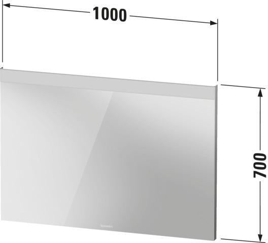 DURAVIT Licht & Spiegel Wandspiegel 400x700mm beleuchtet IP44 mit Befestigungsmaterial