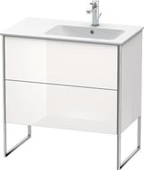 Duravit XSquare Waschtischunterbau 810x832x478 mm mit 2 Auszügen in seidenmattem Esche-Ahorn