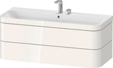 Duravit Happy D.2 c-bonded Waschtischset 1175 mm wandhängend mit 2 Schubkästen und Tip-on Technik