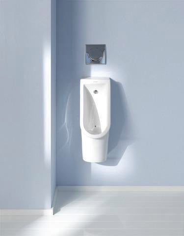 DURAVIT Urinal Starck 3 von Philippe Starck – Weiß, Zulauf oben, spülrandlos, 245 mm