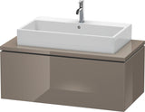DURAVIT L-Cube Konsolenunterschrank 1020 mm betongrau matt mit 1 Auszug und Tip-on-Technik